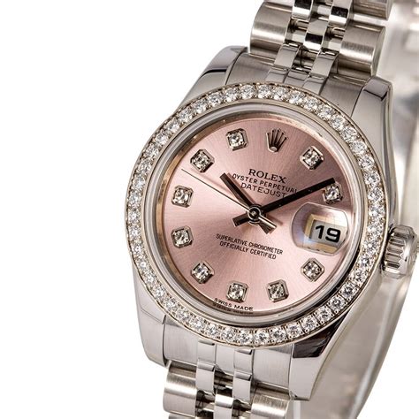 rolex female with diamonds.